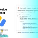 How to Fix Low Value Content in Adsense