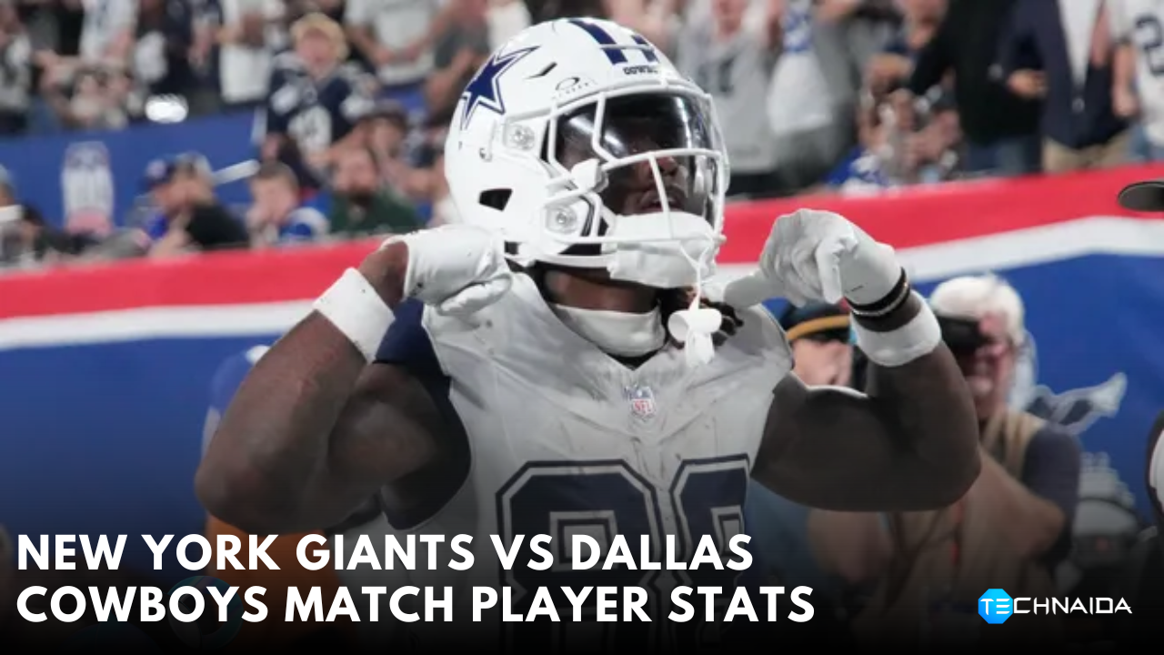 New York Giants vs Dallas Cowboys Match Player Stats